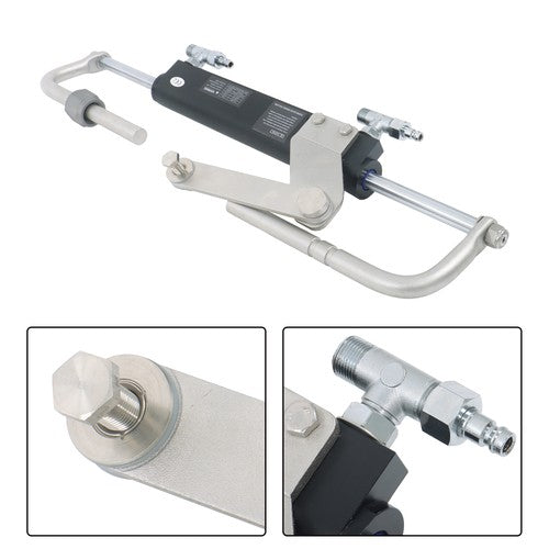 Solid Spare 90HP Hydraulic Outboard Steering Kit 20ft Boat Marine System For Single Station