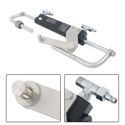 Solid Spare 90HP Hydraulic Outboard Steering Kit 20ft Boat Marine System For Single Station