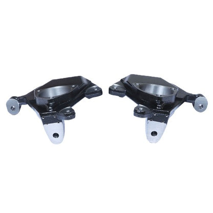 Solid Spare Black 2" Drop Lowering Spindles For Chevy GMC Silverado Sierra 1500 1999-2006