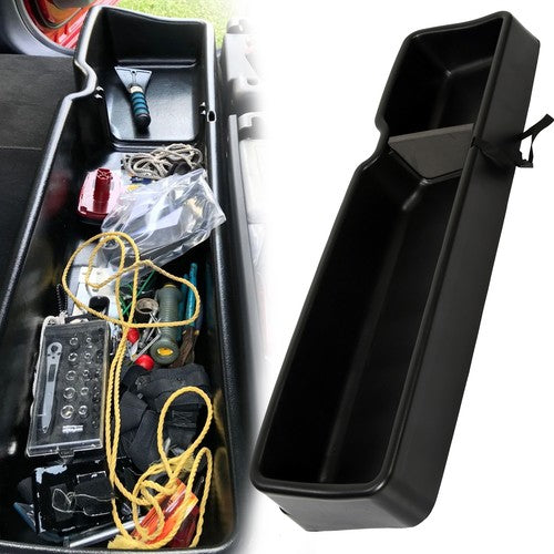 Solid Spare For 2015-2025 Ford F150 F250 F350 F450 SuperCrew/Crew Cab Underseat Storage Box