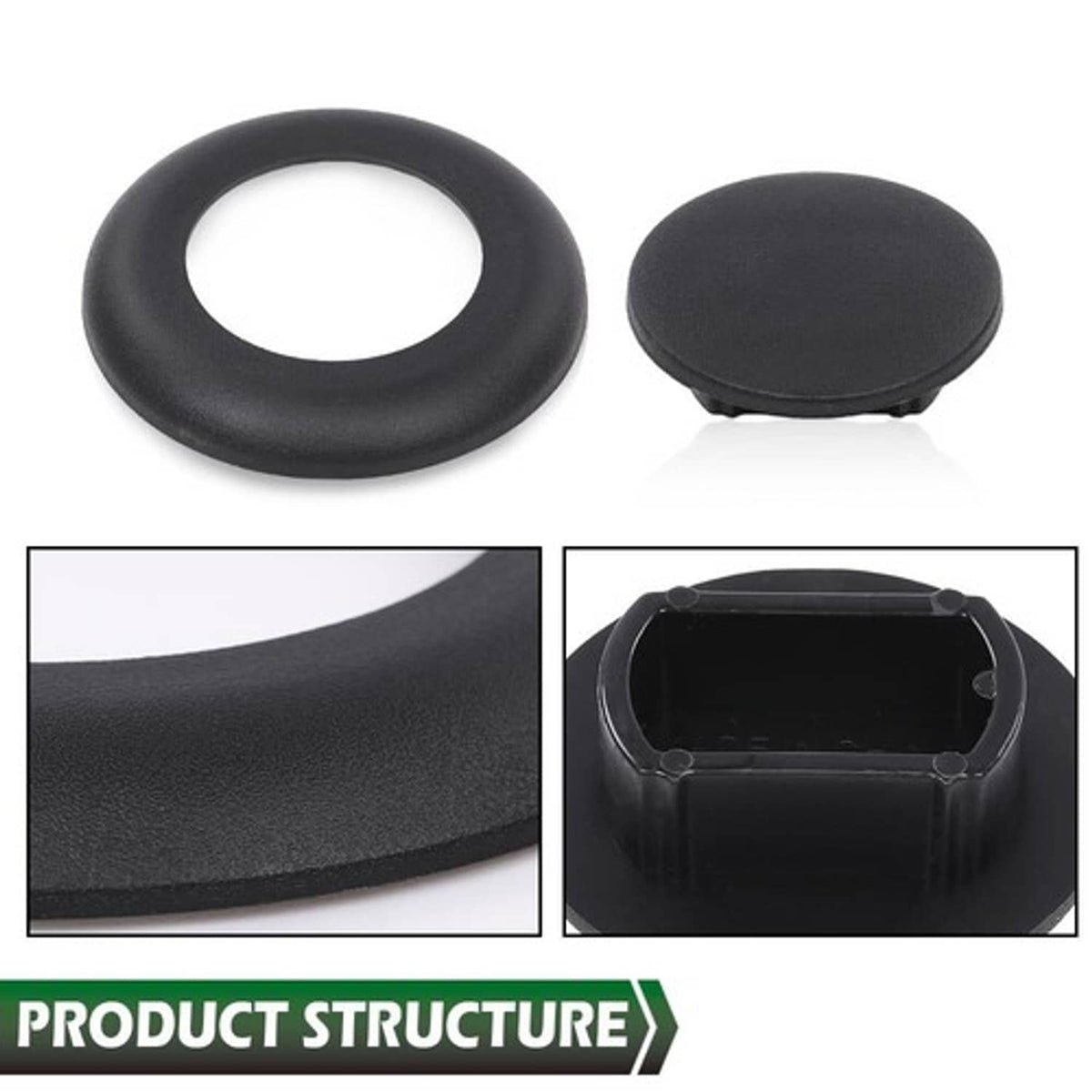 Solid Spare Fit For 11-23 Super Duty Ford 5th Wheel Hitch Puck Cover Plug Trim Ring Kit New