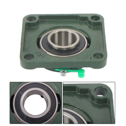 Solid Spare 4pcs UCF206-20 Pillow Block Flange Bearing 1-1/4" Bore 4 Bolt Solid Base