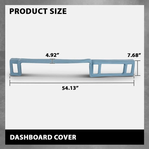 Solid Spare Fit For 1983-1988 Ford Ranger Bronco II TPE Dashboard Cover Overlay Dash Repair