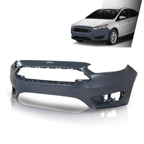Solid Spare Fit For 2015 2016 2017 2018 Ford Focus S/SE/SEL Front Bumper Cover FO1000705