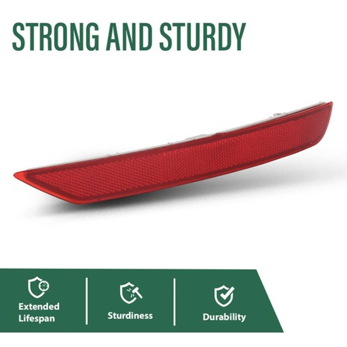 Solid Spare Fit For 2009-2018 Subaru Forester Rear Bumper Reflector Light Right Side Red