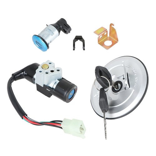 Solid Spare Ignition Switch Fuel Gas Cap Lock Key Set For Honda Grom 125 AC MSX125 2014-2015