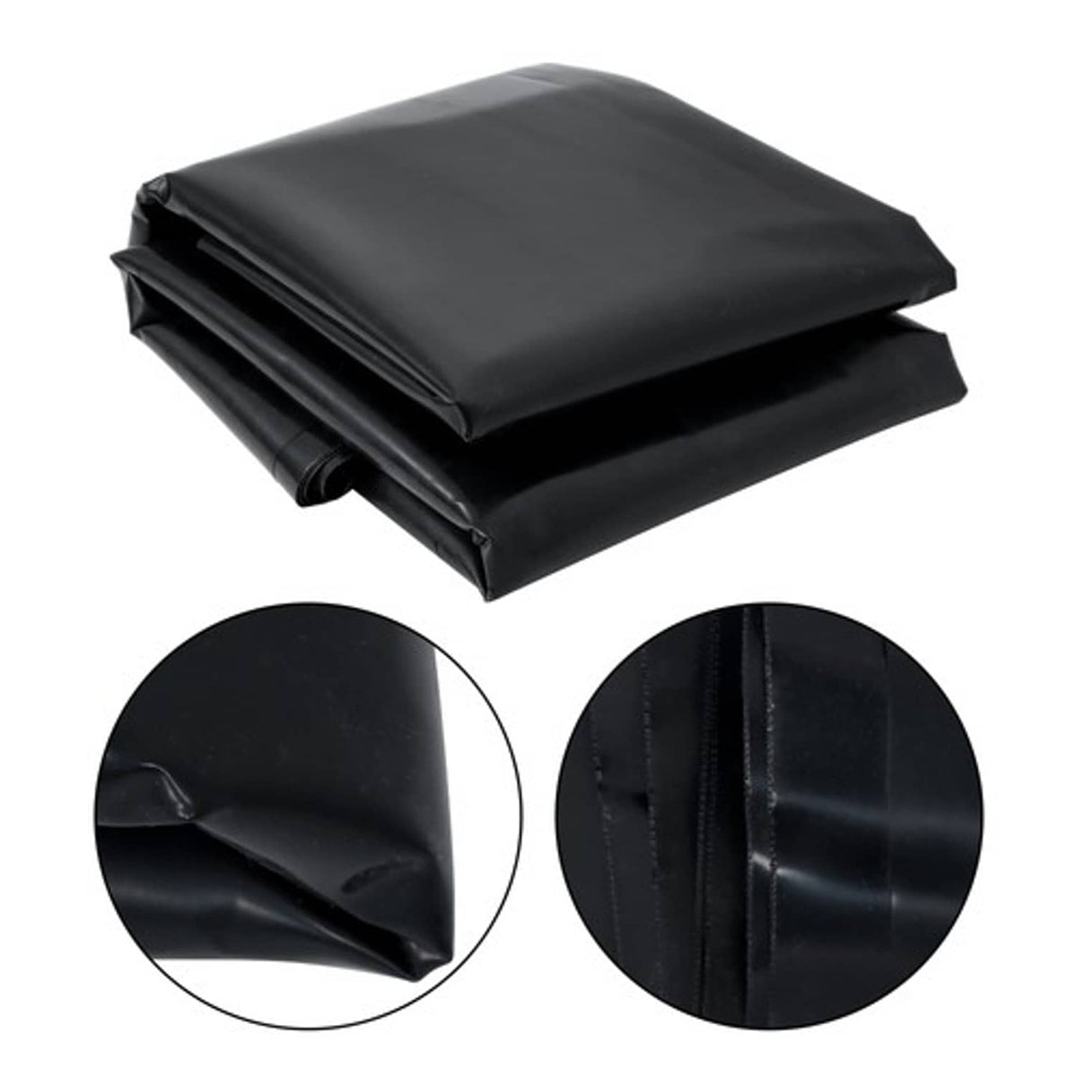 Solid Spare Thickness Fish Liners 13 x 17 FT HDPE Pond Liners For Outdoor Ponds 20 Mil