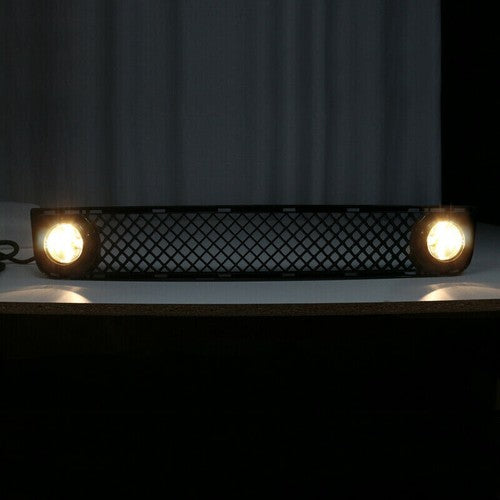 Lower Bumper Grille Grill +Pair Halogen Fog Lights Lamps For 2008-2010 Scion xB