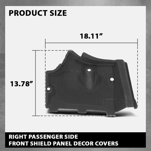 Solid Spare Front Under Body Splash Guard Shield Cover Right Fit For 11-17 Audi A6 S6 C7 A7
