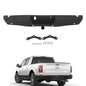 Solid Spare w/ Holes w/ Tow Hooks Metal Rear Bumper Automobiles For Ford F-150 2015-2020