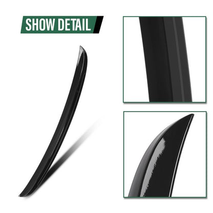 Solid Spare Rear Trunk Spoiler Wing Fit For 2004-2010 BMW 5-Series E60 M5 Style Gloss Black