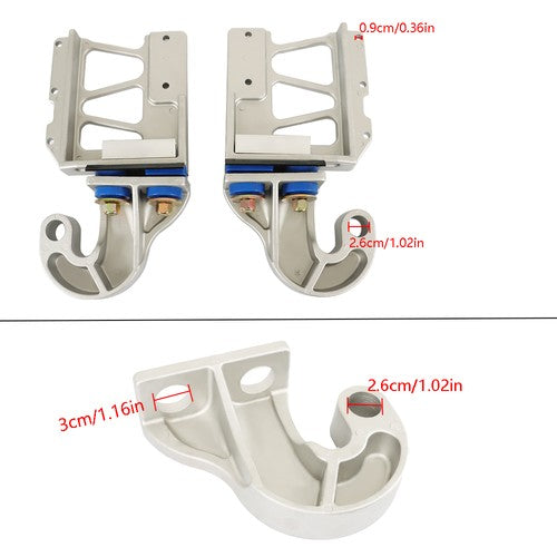 Solid Spare USA Engine Hood Hinge Pivot Bushing Kit Bolt KIt Assembly For Peterbilt 378 379