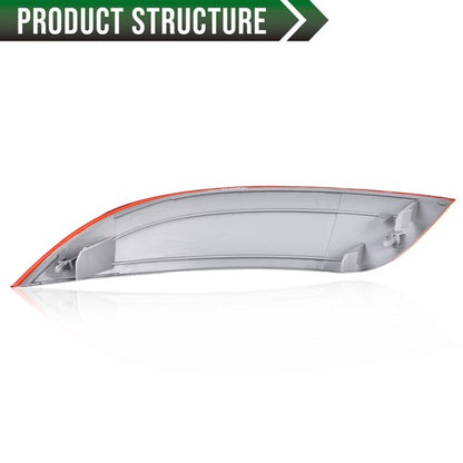 Solid Spare Fit For 15-18 Ford Focus Rear Bumper Reflector Right Passenger Side Red
