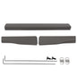 Solid Spare Fit For 2008-2016 Ford Super Duty F250 F350 Flex Step Tailgate Trim Cap Molding
