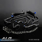 Solid Spare Black Silicone Radiator Hose Fit For 02-06 Subaru Impreza WRX/STI GDA/GDB EJ207
