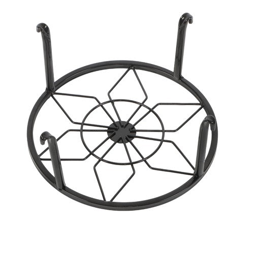 Solid Spare 4 Pack 9inch Black Metal Plant Stands Heavy Duty Plants Holder Flower Pot Stand