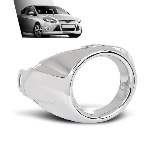 Solid Spare Front Bumper Fog Light Bezel Lamp Trim Right Side Fit For 2012-2014 Ford Focus