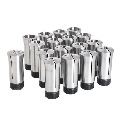 Solid Spare 1/16 - 1-1/16" 5C Round Collet Set By 16th Harden 0006" TIR 17 Pack