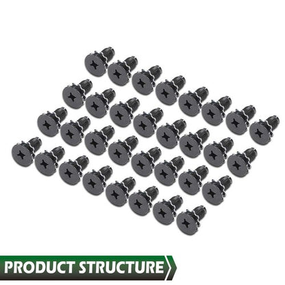 Solid Spare Fit For 1948 1949 1950 1951 1952 Ford Pickup 32pcs Door Hinge Screw with Washer