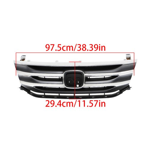 Solid Spare Replaces Front Bumper Upper Grille Grill Compatible For Honda Odyssey 2011-2013