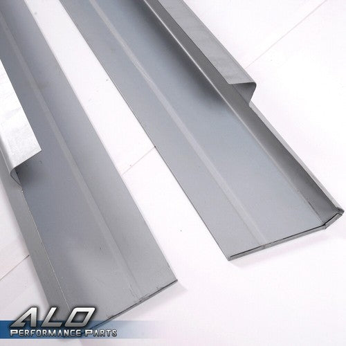 Solid Spare Fit For 01-07 Chevy Silverado GMC Sierra Crew Cab 4Dr Rocker Panels Black