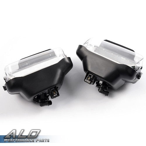 Solid Spare Clear Bumper Driving Fog Lights+Bulbs Fit For 03-06 Silverado 1500/2500/3500