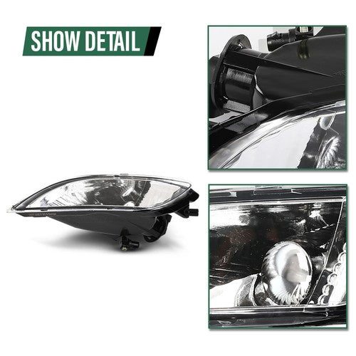 Solid Spare Fit For 2006-2010 Toyota Sienna Front Bumper Fog Lights Driving Lamps w/ Bulbs