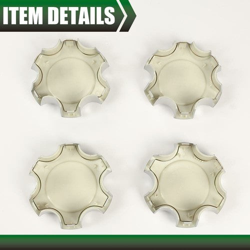 Solid Spare Fit For Toyota Sequoia Tundra 03-07 Wheel Center Hub Caps Silver 56069440