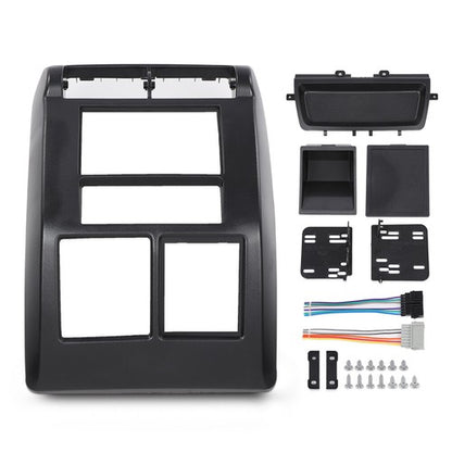 Solid Spare Fit For 97-02 Jeep Wrangler TJ Double Din Dash Bezel Radio Stereo Mounting Kit