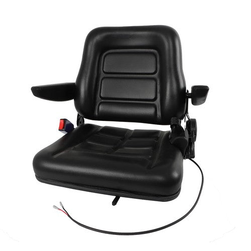 Solid Spare Universal Forklift Seat Fold Down Tractor Seat with Adjustable Angle Back Switch