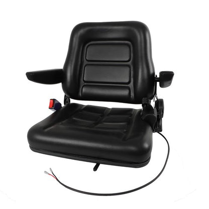Solid Spare Universal Forklift Seat Fold Down Tractor Seat with Adjustable Angle Back Switch