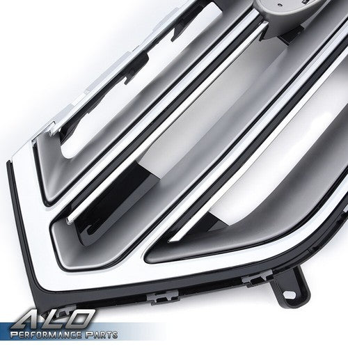 Solid Spare FO1200560 Front Bumper Upper Grille Chrome Fit For 2015 2016 2017 2018 Ford Edge