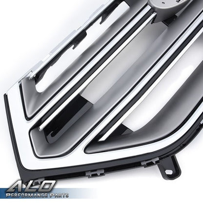 Solid Spare FO1200560 Front Bumper Upper Grille Chrome Fit For 2015 2016 2017 2018 Ford Edge