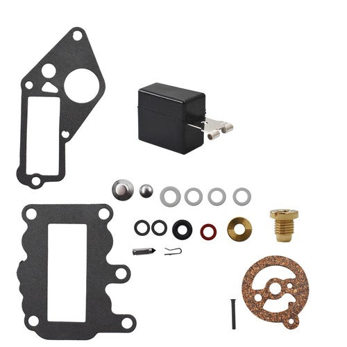 Solid Spare US Carb Kit w/Float For Johnson Evinrude Outboard 9.5 BRP/OMC Carburetor 382048