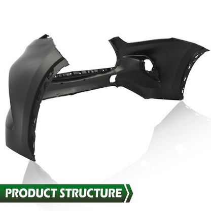 Solid Spare Front Bumper Cover Black Fit For 2020-2022 Toyota Highlander L LE XLE