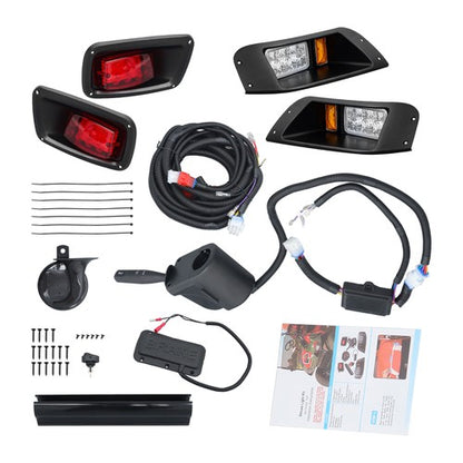 Solid Spare NEW LED Light Kit Street Legal Kit w/Turn Signal Switch For EZGO TXT 96-13