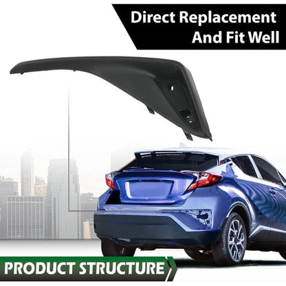 Solid Spare Bumper Filler Set Fit For 18-21 Toyota C-HR Rear Driver and Passenger Side