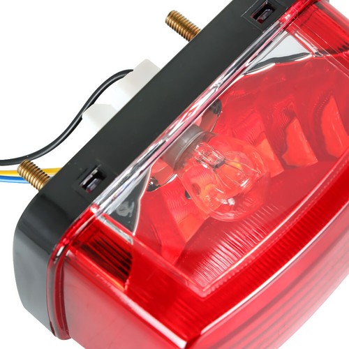 Solid Spare Taillight Assembly w/ Bulb For Yamaha Rhino 660 YXR660F 4X4 2004 2005 2006 2007