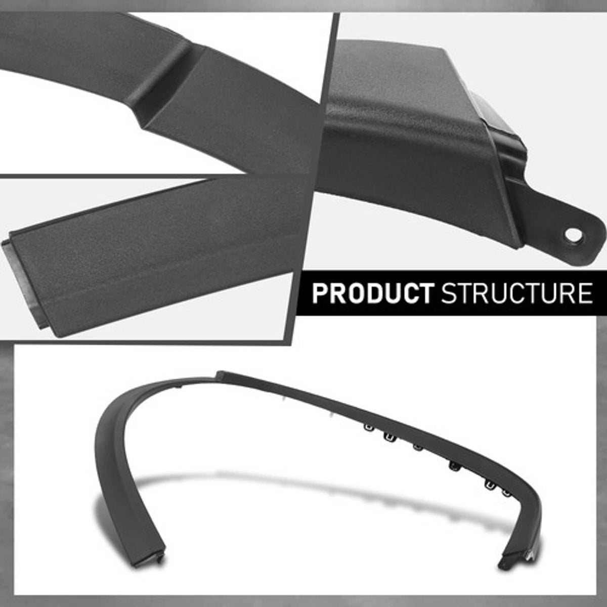 Solid Spare Rear Left Side Fender Flare Wheel Arch Molding Fit For 2016-2023 Tesla Model X