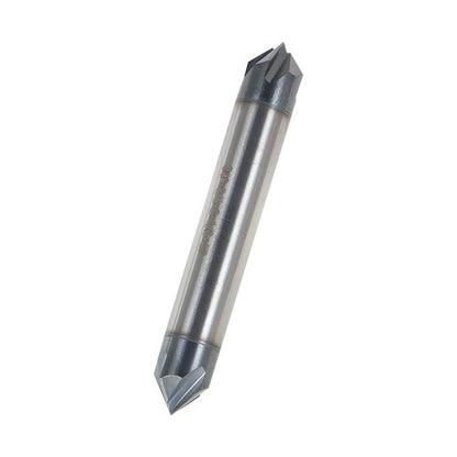 Solid Spare Double End 3/8" 4 Flute 90 Degree 2-1/2" Overall Length Carbide Chamfer Mill