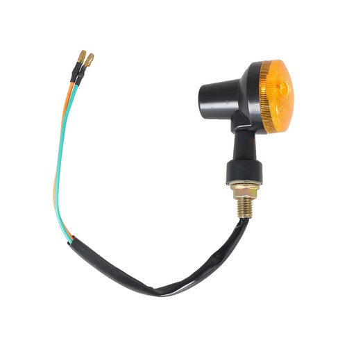 Solid Spare For Yamaha Kawasaki Honda 4X Motorcycle Turn Signals Blinker Light Black Amber