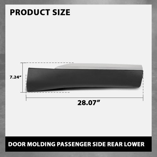 Solid Spare Door-Lower Molding Trim Rear Right Side Fit For 2010-2015 Lexus RX350 RX450h