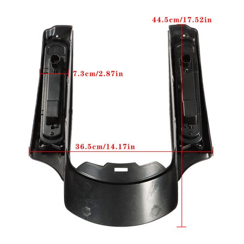 Solid Spare Rear Fender Fascia w/LED Light Lamp Set For Touring Electra Glide 2014-Up