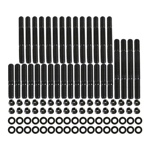 Solid Spare For Chevrolet SBC 265 267 283 302 350 Black Cylinder Head Studs w/Small Block