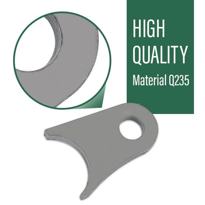 Solid Spare New For Up to 2 inch Tube Jeep Buggy Offroad Mounting Tab Weld On Bracket 4pcs