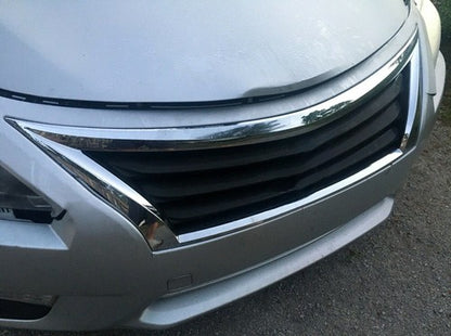 Solid Spare For 2013 - 2015 14 Nissan Altima Front Bumper Grille Upper Grill Assembly Chrome