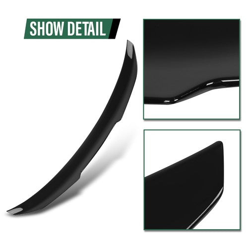 Solid Spare Fit For 19-24 BMW G20 G80 M3 3 Series PSM Style Rear Trunk Spoiler Gloss Black