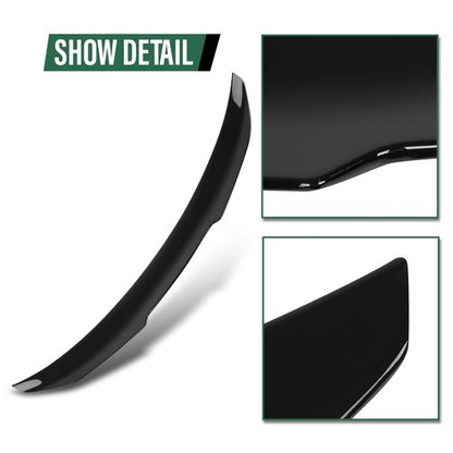 Solid Spare Fit For 19-24 BMW G20 G80 M3 3 Series PSM Style Rear Trunk Spoiler Gloss Black