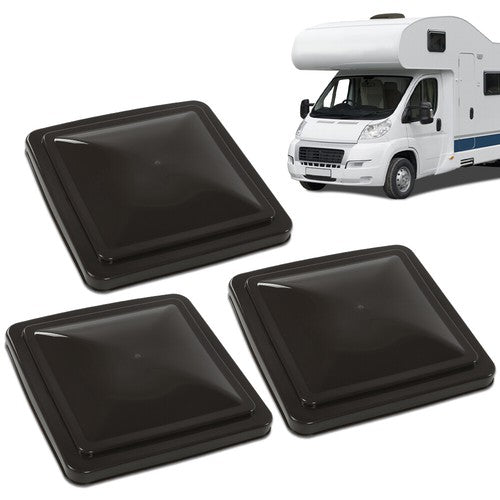 Solid Spare 14" x 14" Replacement Roof Vent Cover Camper RV Trailer Ventline 3PC