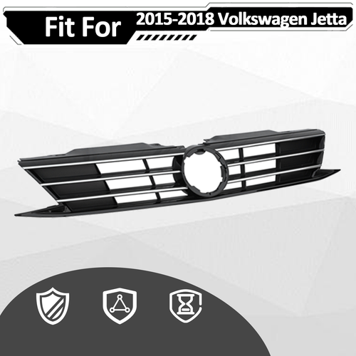 For 2015 2016 2017 2018 VW Volkswagen Jetta Front Bumper Chrome Grille Grill